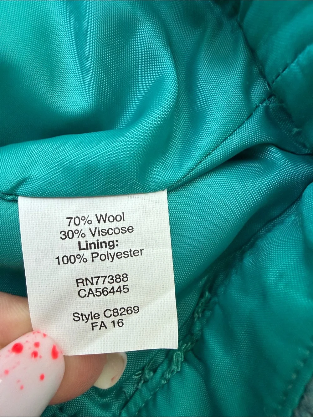 J.Crew Teal Blue Asymmetrical Wool Pencil Skirt Playful Zip Opening Front